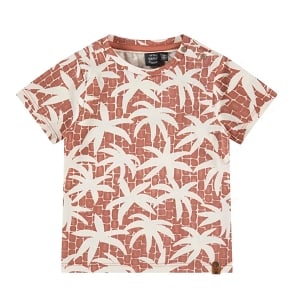 BabyFace Boys T-Shirt - Terra Red Palms