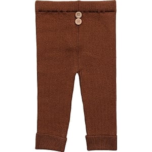 Dark Rust Knit Leggings 